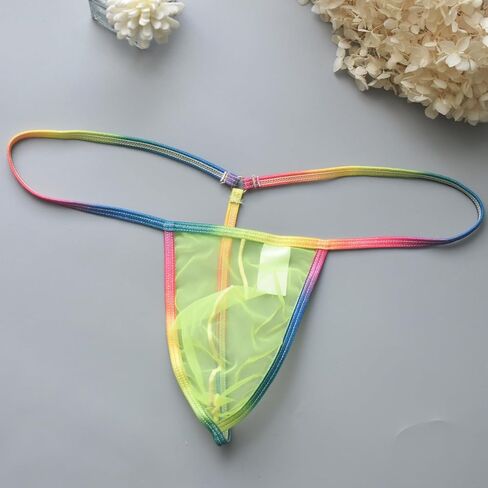 WINDAY Men's Briefs Lace Mesh Bikini Briefs Ice Silk Breathable Underwear in Saudi Arabia