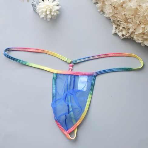 WINDAY Men's Briefs Lace Mesh Bikini Briefs Ice Silk Breathable Underwear in Saudi Arabia