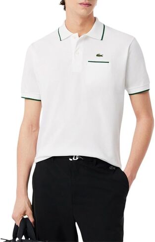 Lacoste Men's Classic Fit Contrast Pique Polo in Saudi Arabia