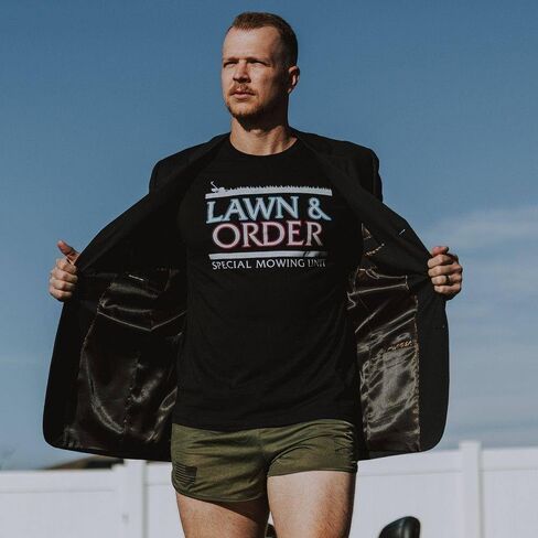 Grunt Style Lawn & Order Men's T-Shirt in Saudi Arabia