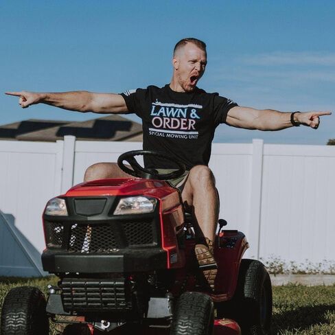 Grunt Style Lawn & Order Men's T-Shirt in Saudi Arabia