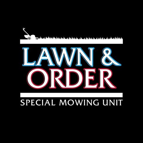 Grunt Style Lawn & Order Men's T-Shirt in Saudi Arabia