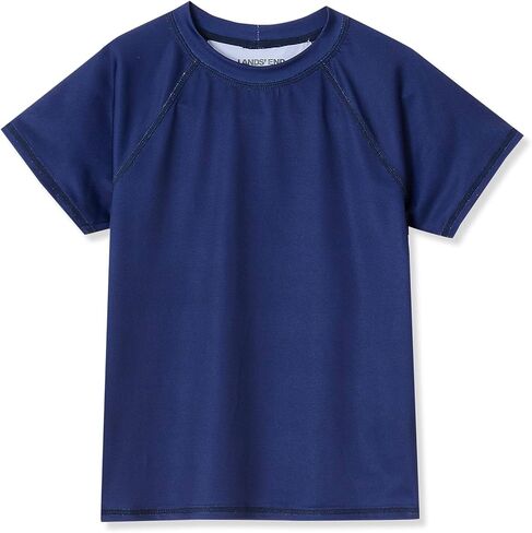 Lands' End Girls Slim Short Sleeve Crew Neck UPF 50 Swim Rash Guard in Saudi Arabia