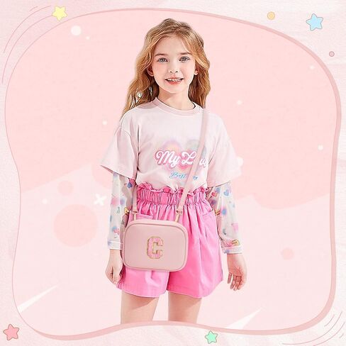 هدايا عيد ميلاد لـ 4 5 6 7 8 9 10 11 12 13 سنة الفتيات البالغ من العمر أولي أكياس كروسة من الجلد للبنات in Kuwait