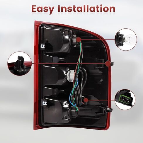 Tail Lights Assembly Compatible with 2014-2018 Chevy Silverado 1500 2500 HD GMC Sierra 3500 HD OE Style Right Passenger Side Rear Light Taillights in Saudi Arabia