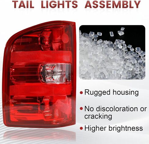 Tail Lights Assembly Compatible with 2014-2018 Chevy Silverado 1500 2500 HD GMC Sierra 3500 HD OE Style Right Passenger Side Rear Light Taillights in Saudi Arabia