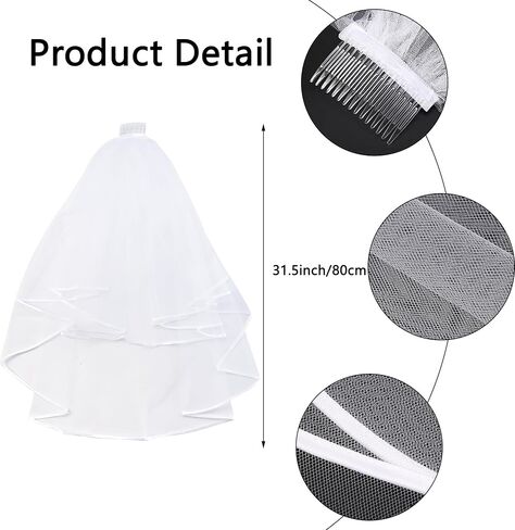 Bride Sash Veil, 2Pcs Bachelorette Party Decorations Accessories, Bride to Be Gift, Bachelorette Party Favors Bridal Shower in Saudi Arabia