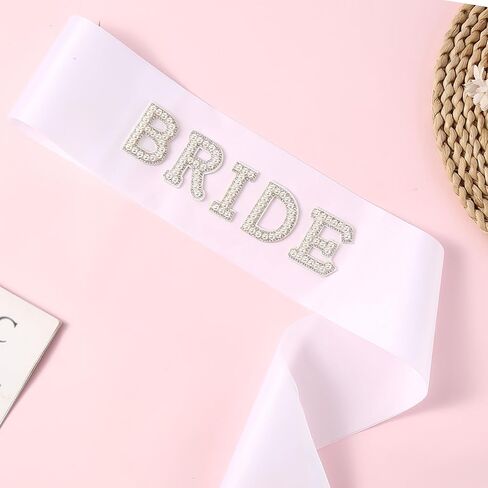 Bride Sash Veil, 2Pcs Bachelorette Party Decorations Accessories, Bride to Be Gift, Bachelorette Party Favors Bridal Shower in Saudi Arabia