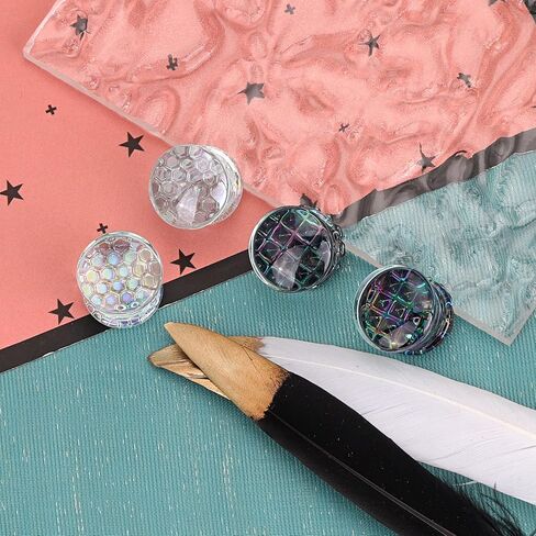 Stuppendux 2Style 4PC Set Color Glass Double Flared Ear Plugs Tunnels Expander Stretching Kit Gauge Piercing Jewelry for Women Men 0g-5/8'' 8-16MM in Kuwait