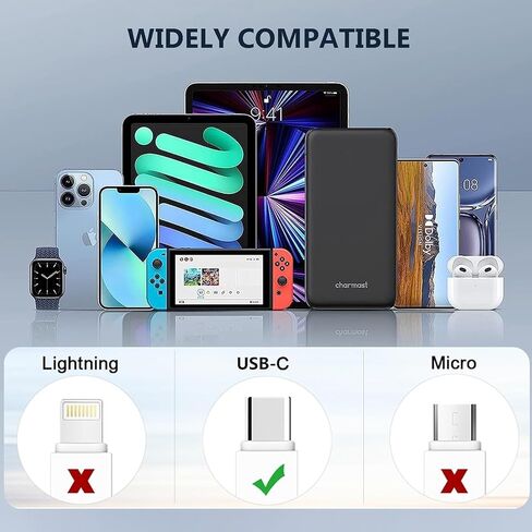 غطاء منفذ شحن USB C مضاد للغبار من النوع C، غطاء حماية شاحن 5 عبوات مع فرشاة تنظيف متوافقة مع ملحقات iPhone 15 Pro Max Plus S24-S20 Ultra Moto Pixel اللاسلكية (أسود) in Kuwait