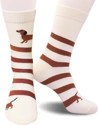 Dachshund Themed Funny Socks, Gifts for Dachshund Lovers, Dog Lovers, Friends, Family, etc. in Kuwait