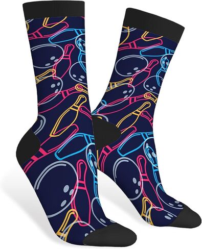 AOYEGO Cute Squirrel Funny Socks Brown Acorns Novelty Casual Crew Socks Contrast Color Design for Women Men Gift in Saudi Arabia