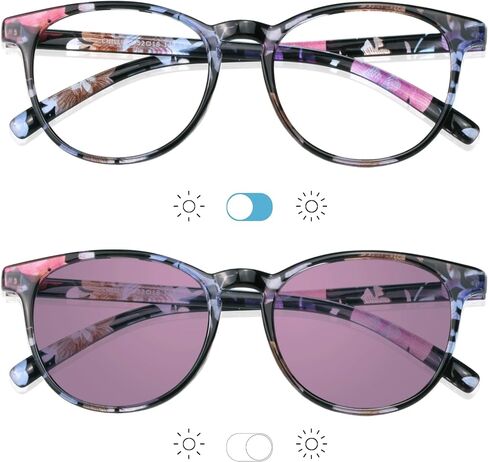YEIN Blue Light Blocking Glasses, Photochromic Pink Sunglasses, Anti Eyestrain, Computer Reading Glasses, Gaming Glasses, TV Glasses for Women, Anti Glare in Saudi Arabia