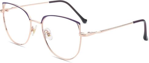 Firmoo Cat Eye Blue Light Blocking Glasses for Women, Metal Lightweight Blue Light Filter Computer Glasses in Saudi Arabia