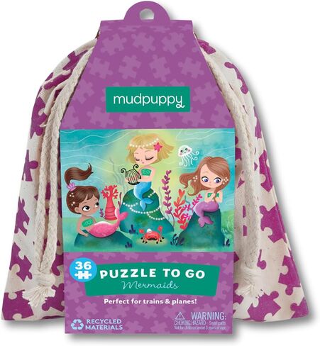 Mudpuppy Teacup Kittens - 36 Piece Puzzle to Go Featuring Charming Cats and Colorful Florals Perfect Summer Travel Activity for Children Ages 3 and Up in Saudi Arabia