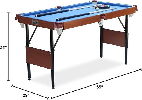 RACK Crux 55-inch Folding Billiard/Pool Table - Portable and Space-Saving Entertainment! in Kuwait