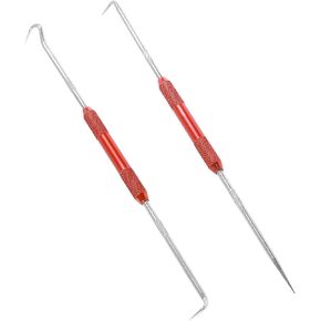2pcs ختم زيت السيارة/O-Ring Gasket Tool ، إكسسوارات السيارات ، مجموعة مختارة ، ستم زيت السيارات ، مسجلة الحلقة ، 8.2 "طولها 45 درجة + خطاف 90 درجة واختيار مجموعة مناسبة ، مناسبة لمعظم السيارات