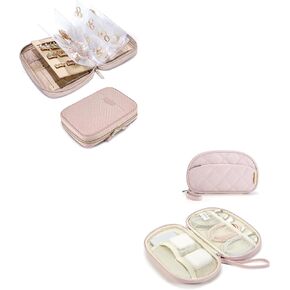 BAGSMART Jewelry & Electronics Case - Travel Organizer With Cord Management