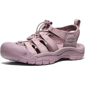 KEEN Women's Newport H2 Closed Toe Water Sandals, Monochrome/Toadstool, 9.5