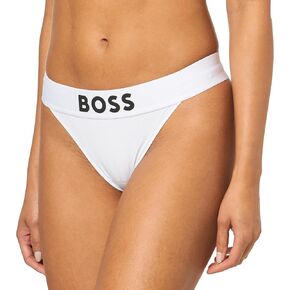 BOSS Women's Regular Rise Exposed Logo Waistband Thong
