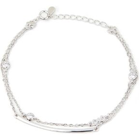 Manson'S Weekend Infinite Symbol 2 layer strand bracelet 925 Sterling Silver