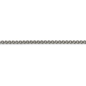 Solid Stainless Steel 5mm Wheat 22in Chain Necklace - with Secure Lobster Lock Clasp 22"