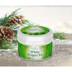 Scentsicles, White Winter Fir, 6 Oz Soy Blend Candle, 25 Hour Burn Time