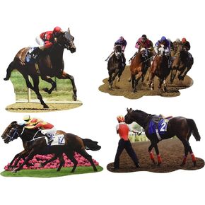 Beistle Horse Racing Cutouts