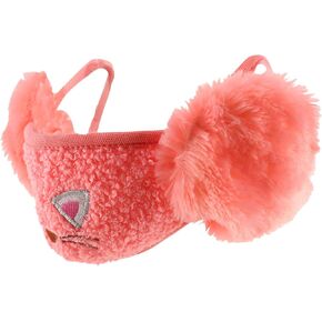 Trendy Apparel Shop Kids Winter Animal Face Breathable Cat Mask & Earmuffs