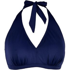 Septangle Women's Soild Halter Bikini Tops Bathing Suit Swimsuit Swimwear Top