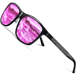 ROCKNIGHT HD Polarized Driving Sunglasses UV400 Protection Lightweight Al-Mg Metal Frame Outdoor Casual 60mm