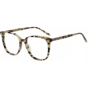 Firmoo Blue Light Glasses for Women, Stylish Lightweight Metal Blue Light Blocking Glasses for Computer, TV,Judy162