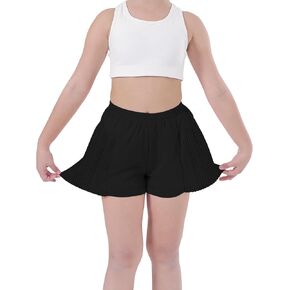 Butterfly Shorts Girls with Pockets 2 in 1 Flowy Athletic Shorts for Running Kids Toddler 3-15 Years