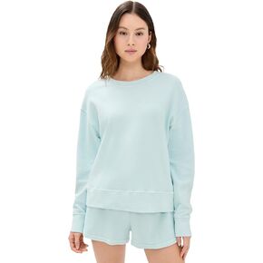 perfectwhitetee Women's Tyler French Terry Pullover Sweatshirt