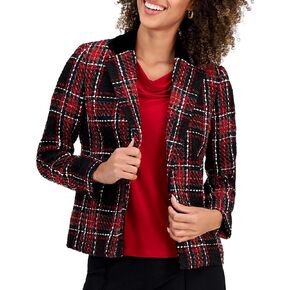 Kasper Women's Notch Collar Open Jacket W/Combo