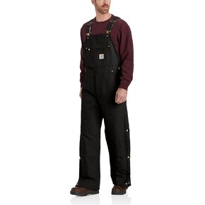 Carhartt Mens Loose Fit Firm Duck Insulated Bib Overall