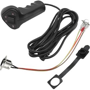 500A 12000Lb Winch Hand Remote Controller with Control Socket Assembly, Replacement for ATV Series ATV2500 ATV3000, Replacement for Terra Series Terra25 Terra35 Terra45