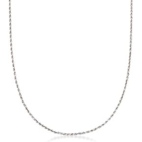 Ross-Simons 2mm Sterling Silver Rope-Chain Necklace