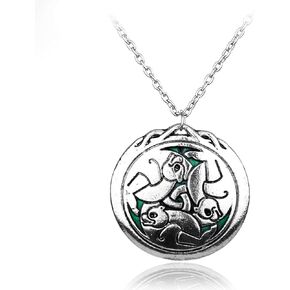 Bear Silver Necklace for Women, Merida Costume Sterling Silver Necklace Jewelry Necklaces for Women Length: 24 Inches
