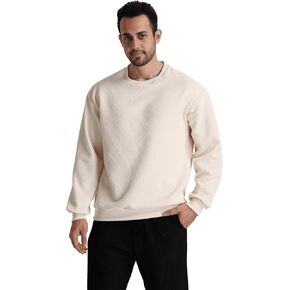 Men's Crewneck Sweatshirt Anti-Pilling Fabric Ultra-Soft Casual Athletic Wear Stylish Unique for Gym Daily Outfits