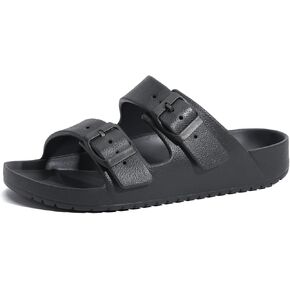 Womens Slide Sandals Arch Support Sandals Adjustable Strap Soft Sole Orthopedic Footbed Slides