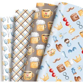 Vnaaem Unicorn Wrapping Paper - Unicorn Alphabet Happy Birthday - 6 Pc Girl Birthday Gift Wrap for Girls Kids Baby Shower Party 19.6 X27.8Inch in Kuwait