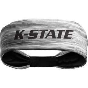 Littlearth Unisex-Adult NCAA Kansas State Wildcats Tigerspace Headband, Grey, One Size