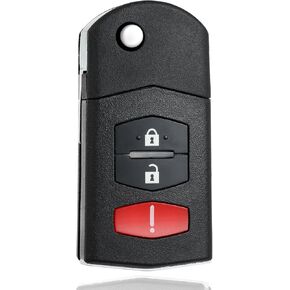 Key Fob Remote Replacement Compatible with 2006-2015 Mazda 5 / 2011-2015 Mazda 2 3 / 2007-2013 CX7 CX9 Keyless Entry Remote Car Key（BGBX1T478SKE125-01）