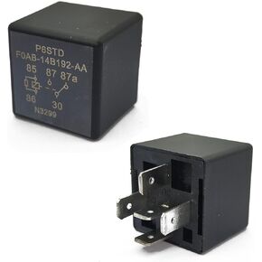 2 PCS P6SDT FOAB-14B192-AA RELAY ، 40A 12VDC 5 PIN RELAY ، استبدال OEM لـ F0AB-14B192-AA متوافق مع FORD
