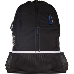 Light Gym Drawstring Backpack with Dual Water Bottle Pockets – 18L Eco-Friendly, Water-Resistant Hybrid Bag with Mesh Compartment & Reflective Details for Men & Women
