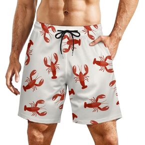 Halloween Pink Scary Ghost Men's Board Shorts Beach Shorts Quick Dry Mesh Liner Bathing Suits Swimming Trunks Pockets