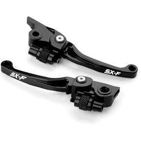 Motorcycle Pivot Brake Clutch Levers Compatible with 250 350 450 SXF 2014-2019 2020 2021 2022 2023 2024 2025 | Front Handles Levers 250/350/450 SX-F SX F Accessories (Black)