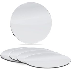 9 Inch, Pack of 1 Small Mirror for Crafts, Round Mirror for Tables at Weddings, Mirror Tiles for Crafts and DIY Projects