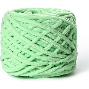 Fluffy Chenille Chunky Yarn for Crocheting 100g(65.6yd) - Baby Yarn for Crocheting Soft - Velvet Yarn for Crochet Blanket - Amigurumi Crochet Yarn (Light Tan) in Kuwait